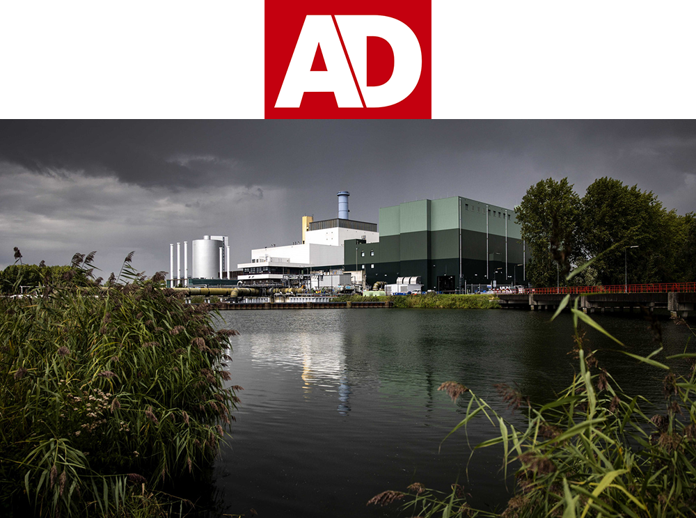 Allgemene Dagblad artikel van 18 oktober 2023: Vattenfall pauzeert ontwikkeling biomassacentrale bij Diemen